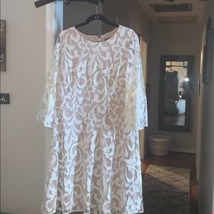 White lace dress 16W JESSICA HOWARD
